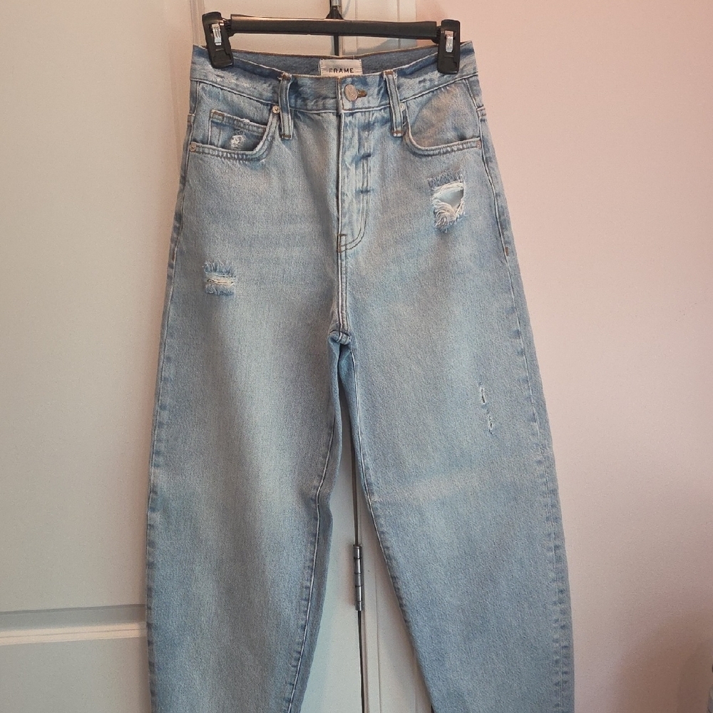 Frame Denim High Rise Blue Jeans